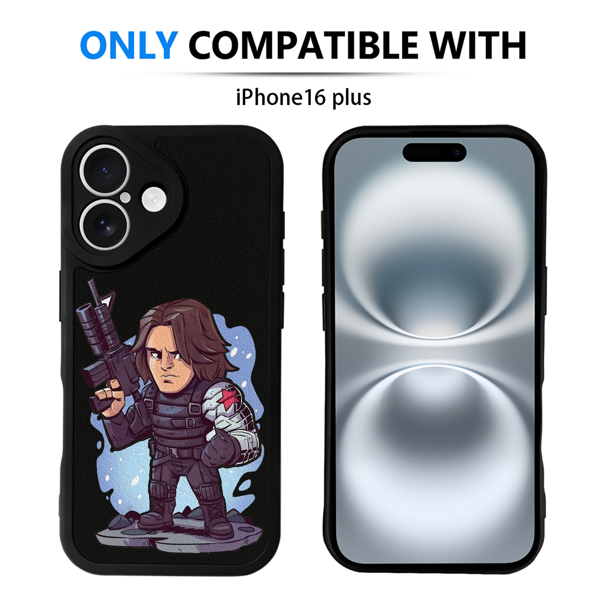 （画像用） アベンジャーズ The Avengers 【iPhone 16シリーズ対応】シリコンスマホケース（レザー調） 材質：シリコン
